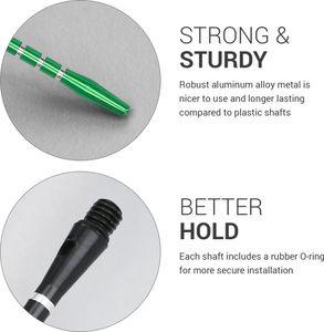 kwmobile Dart Shafts Set mit Gummi Ring - aus Aluminium - 2ba Gewinde - 48mm lang - Dartpfeil-Schäfte Dartschäfte - versch. Farben und Anzahl kwmobile Dart Shafts Set mit Gummi Ring - aus Aluminium - 2ba Gewinde - 48mm lang - Dartpfeil-Schäfte Dartschäfte - versch. Farben und Anzahl