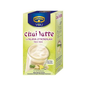 Krüger You Chai Latte Typ Ingwer-Zitronengras Fresh India extra cremig | 10 Portionen