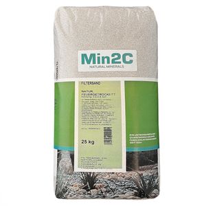 A&G-heute Min2C 25kg Filtersand Körnung 0.4-0.8 mm Poolfilter Teichfilter Quarzsand für Sandfilteranlagen Feuergetrocknet