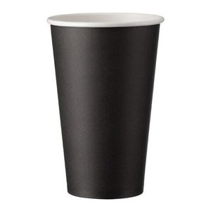 50x Heiß- und Kaltgetränkebecher CoffeeToGo Pappbecher schwarz 400ml 510ml Ø 90mm