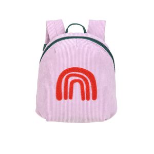 Lässig Tiny Backpack Cord Little Gang Rainbow lilac