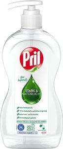 Pril Stark & Natürlich, Geschirrspülmittel ohne Duftstoffe, Pumpflasche, 420 ml