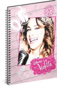 Špirálový zošit Violetta - Hudba, nelinkovaný, A5 Baagl