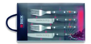 F. DICK Premier Plus Steakbesteck 4-teilig 2 Steakmesser + 2 Gabeln Besteck-Set