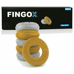 FINGOX Akupressur Ringe [6x] Finger Massage Akupunktur Handmassage Durchblutung