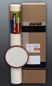 EDEM 80375BR60 Vliesvliestapete überstreichbar Stoff Textur geometrische Textil-Fasern Struktur weiß 1 Kart 6 Rollen 159 qm