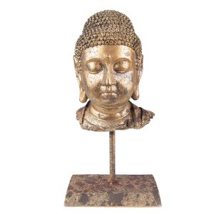 Figurka Buddhy Clayre & Eef 13x9x25 cm Zlatý barevný polyresin