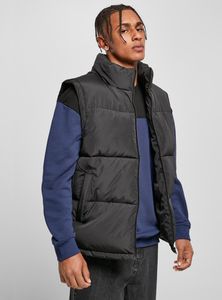 Dámská zimní bunda Urban Classics Block Puffer Vest black/black - XL