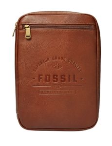 FOSSIL Leder Reisezubehör Tech Organizer Tan braun