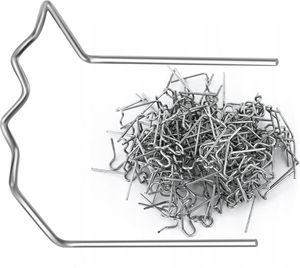 Rosfix Kunststoff-Klammern 90° Winkel, 0,8 mm, 100 Stück