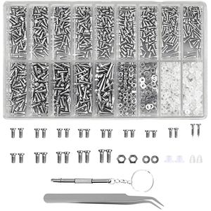 Brillen-Werkzeug-Set, 1000-teilig Uhrmacher-Schrauben-Reparatur-Set Brillen-Schrauben