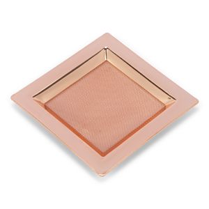 Eckiges Räuchersieb rosegold Edelstahl 8x8 cm Quadratisch für Weihrauchgefäß