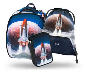 BAAGL SET 3 Shelly Space Shuttle: Aktentasche, Federmäppchen, Tasche
