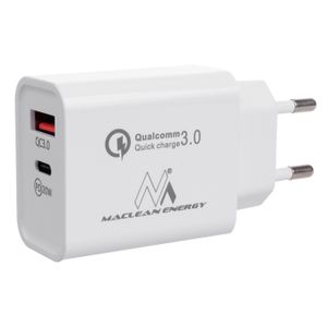 Sieťový adaptér Nabíjačka Napájací adaptér Rýchlonabíjačka USB-C USB Qualcomm Quick Charge, QC 3.0, 5V3A/9V2.22A/12V1.67A
