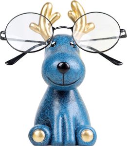 1 Stück Brillenständer Dekoration - Ping An Hirsch elegant blau