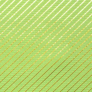 Geschenkpapier Streifen Muster 70cm x 2m Rolle hellgrün / gold