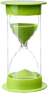 Zeiger Sand Timer Sanduhr mit Schutz für Küchen-Timer und die Zeit zu 5 Minuten 10 Min 30 min 45 min, 60 min 30 Minutes grün