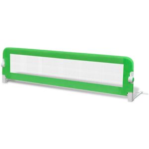 vidaXL Bezpečnostná zábrana na posteľ pre batoľatá 150x42 cm zelená