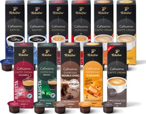 Tchibo Cafissimo Probierbox Caffè Crema, Espresso, Kaffee 110 Stück (11 x 10 Kapseln)