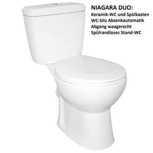 Stand-WC-Set NIAGARA DUO spülrandloses Design.