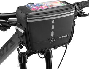 ROCKBROS Fahrrad Lenkertasche Wasserdicht Multifunktional Tasche 2L für Handys bis zu 7,5’’