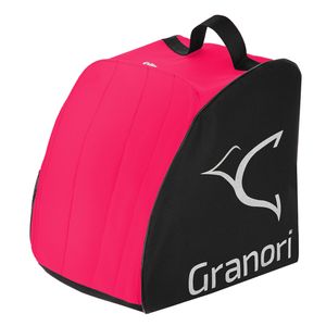 Granori Skischuhtasche Rucksack für Skistiefel und Helm in neonrot-schwarz