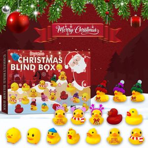 Adventskalender 2022, 24 Gummienten Gummiente Badespielzeug kreative Weihnachtsgeschenke perfekt für Dekoration Gastgeschenke Geburtstag
