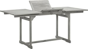 Prolenta Premium - Garten-Esstisch (120-170)x80x75 cm Massivholz Akazie
