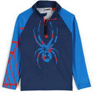 Spyder Little Bug zip T-Neck Langarm Shirt für Kinder - Grösse 104 - Farbe abyss