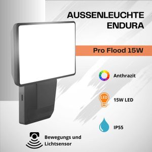 Ledvance LED Außenleuchte Endura Pro Flood Sensor dunkelgrau