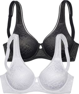 PETITE FLEUR Minimizer-BH weiß+schwarz Größe 90 C PETITE FLEUR Minimizer-BH weiß+schwarz Größe 90 C