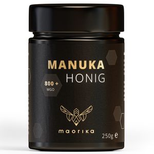 Manuka Honig 800 MGO + 250g im Glas (lichtundurchlässig, kein Plastik) Original aus Neuseeland