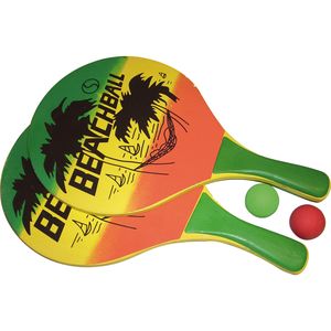 Winsport Beachball Schläger-Set inkl. 2 Bällen + Tragetasche