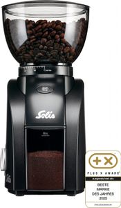 Solis Kaffeemahlwerk, Kegelmahlwerk 300g Kapazität 24 Mahlgrade, Timer, Garben Solis Kaffeemahlwerk, Kegelmahlwerk 300g Kapazität 24 Mahlgrade, Timer, Garben