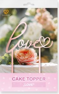 GoodBake Cake Topper „Love“, pink, schöne Größe, Valentinstag, Geburtstags-Deko GoodBake Cake Topper „Love“, pink, schöne Größe, Valentinstag, Geburtstags-Deko