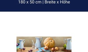 Küchenrückwand Collage Herbst Brett Holz M1219 – Acrylglas / 180cm / 50cm