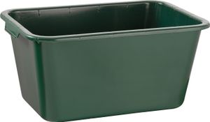 Jagdwanne Wildwanne 90/65 /40 Liter Wanne XXL eckig HDPE Kunststoff - Kunststoffwanne Plastikwanne in grün - lebensmittelecht, robust auch als Futterwanne oder Pferdetränke geeignet, Größe:40 L