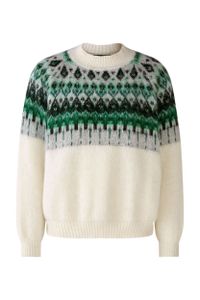 Pullover mit Alpaka, Größe:38, Farbe:offwhite green