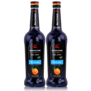 Riemerschmid Bar-Sirup Blue Curacao 0,7L - Cocktails Milchshakes (2er Pack)