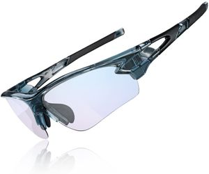 ROCKBROS Sonnenbrille Fahrradbrillen Photochromatisch UV400 Schutz Selbsttönend TR90 Rahmen