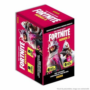 Panini Fortnite Series 3 Trading Cards - Hobby-Box mit 18 Flowpacks