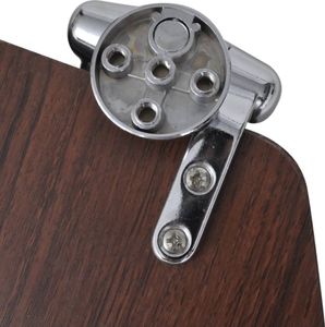 vidaXL Toilettensitz MDF Deckel mit Absenkautomatik Design Braun
