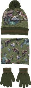 Jurassic Park Mütze + Handschuhe + Halswärmer Jurassic Park Mütze + Handschuhe + Halswärmer