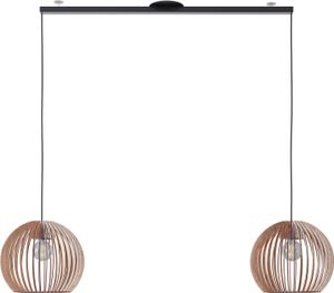 Lightswing® Twin Mattschwarz 110 cm -  Für zwei Hängelampen -  Pendelleuchten Aufhängungsystem