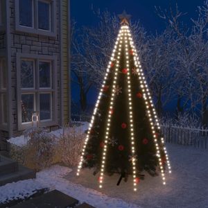 vidaXL Svetelná sieť na vianočný stromček so 400 LED diódami studenej bielej farby 400 cm