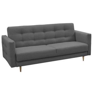 Kondela Full-Time 3-Seater Substance Dark Grey, Amedia