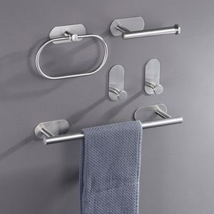 Handtuchhaken Handtuchhalter Ohne Bohren, Handtuchhalterung Wand mit Haken für Badezimmer Edelstahl