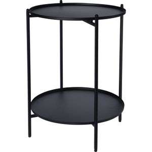 Bočný stolík H&S Collection Metal 50,5 cm Black