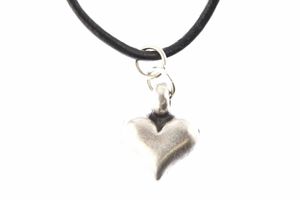 Herz Kette Love Halskette Miniblings Herzkette Valentinstag Liebe Lederband