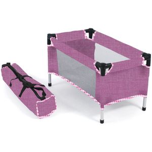 Puppen - Reisebett Fuchsia, mit Tragetasche Puppen - Reisebett Fuchsia, mit Tragetasche